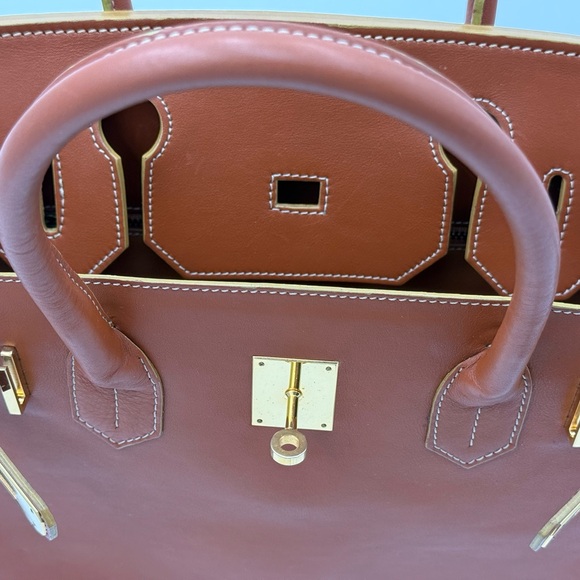 HIGH-CLASS by Claudio Budel 1971 MILANO 30 Bag in Gold Brown • Made in ITALY - Picture 16 of 16
